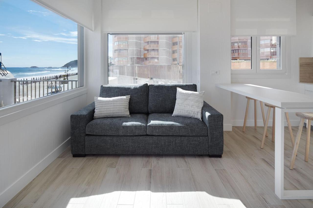 Apartamentos Egona Zarautz Sobre El Mar エクステリア 写真